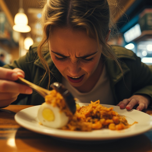 Disgusted by Dinner: A Moment of Unpleasant Surprise